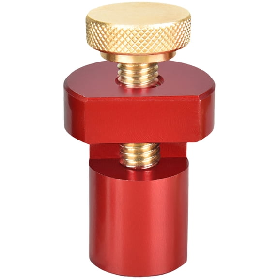 Stair Gauges 0.75 in Diameter, Heavy Duty Iron Framing Square Attachment with Knurled Nut, Precision Woodworking Tool and Circular Saw Guide for Layout Rafter Marking Carpentry, Red