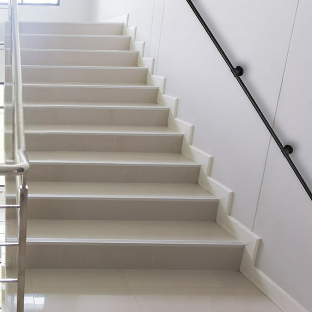 Stair Handrail, Metal Pipe Handrails for Stairs, Galvanized Industrial ...