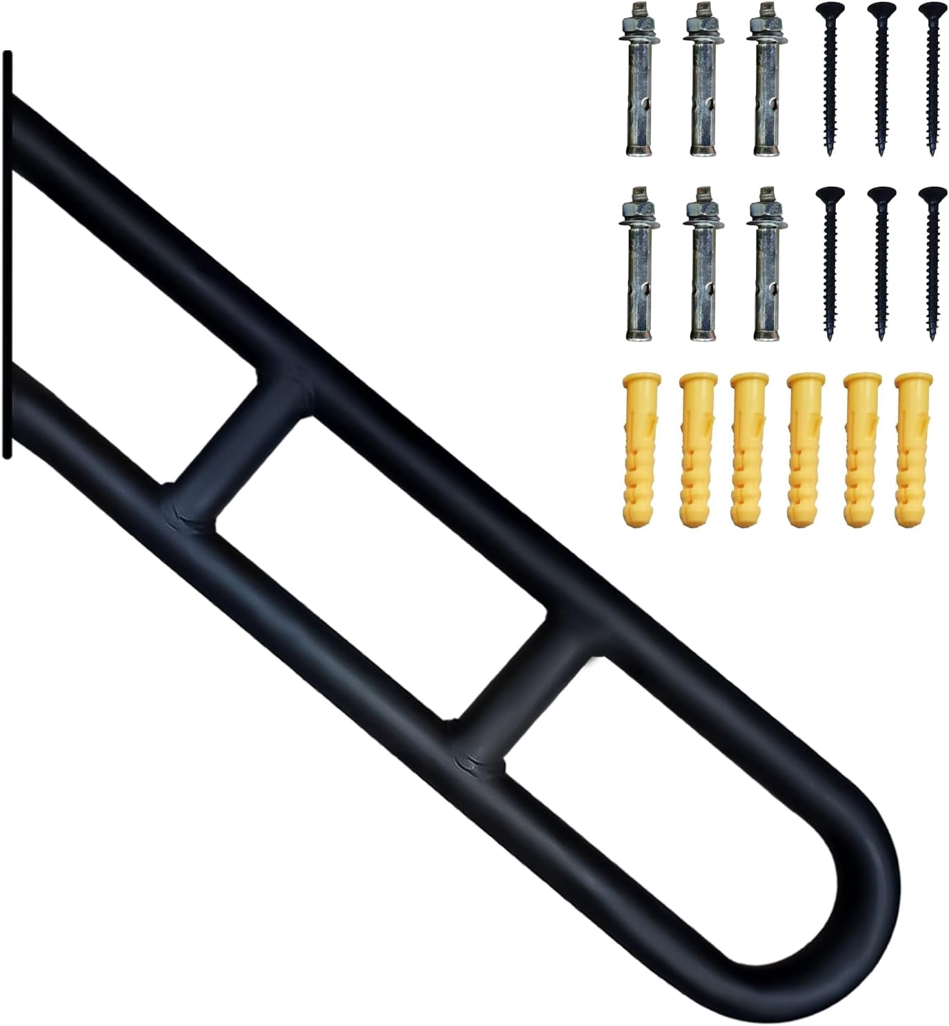 Stair Handrails for Outdoor Steps, U-Shaped Hand Railings for 1-3 Steps ...