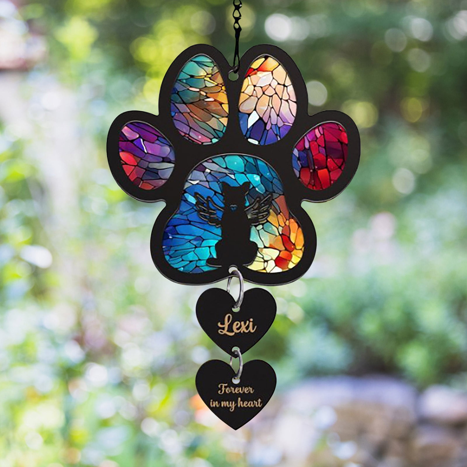 Stair Holder Chain for Hanging Stained Glass Vintage Christmas