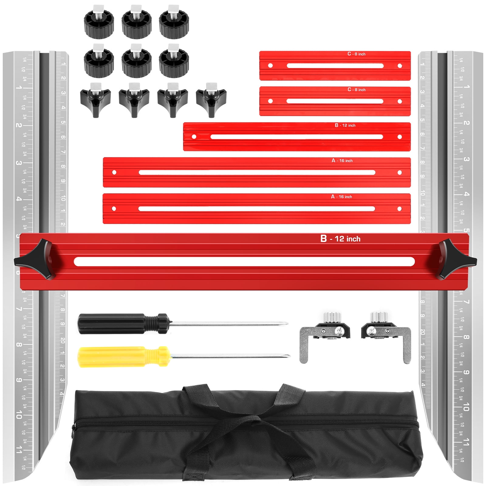 Stair Measuring Ruler Set Aluminum Alloy Adjustable Stair Tread ...