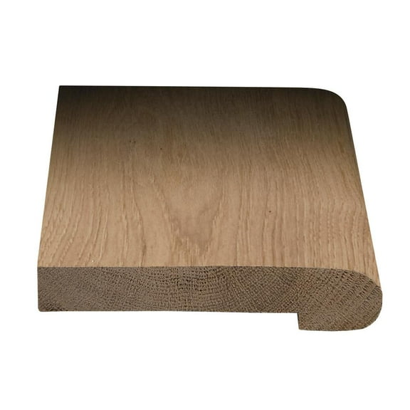 Stair Nosing - 1/2" Thick x 2-3/4" Wide x 78" Long Solid Wood American Hickory - For Flooring Color Clairemont