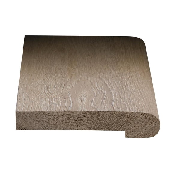 Stair Nosing - 1/2" Thick x 2-3/4" Wide x 78" Long Solid Wood European White Oak - For Flooring Color Sunbleached