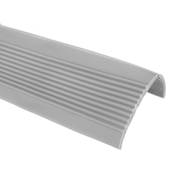 Stair Nosing, 3.3 ft (2x1 Inch) Self-Adhesive Step Edge Protector, Gray