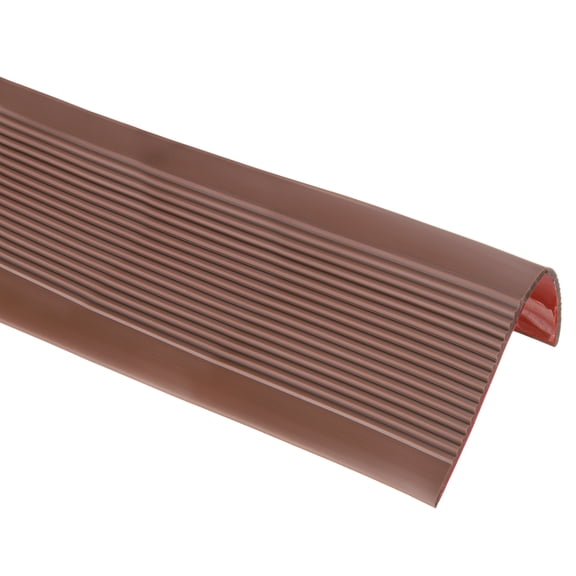 Stair Nosing, 3.3 ft (3x1.4 Inch) Self-Adhesive Step Edge Protector, Coffee