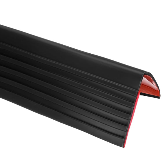 Stair Nosing, 9.8 ft (2x2 Inch) Self-Adhesive Step Edge Protector, Black