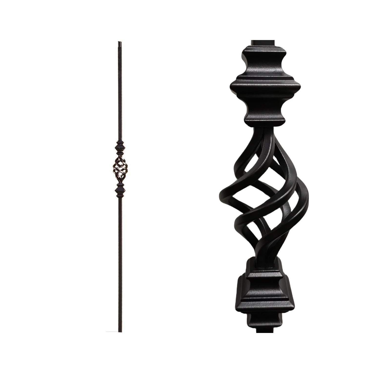 Stair Railing Metal Spindles (Contractor 5Pack) Hollow Single Basket