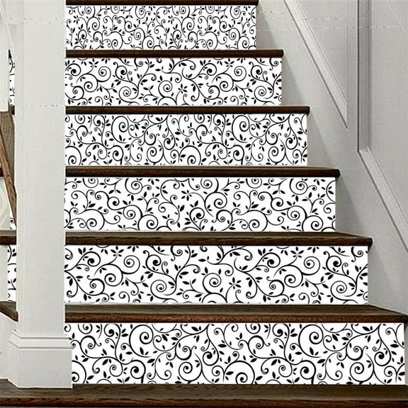 Stair Riser Strip Peel and Stick Vinyl Decal Self-Adhesive Easy to Trim & Clean Repositionable Removable Water-Resistant DIY Murals for Stair Stickers