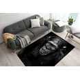 thumbnail image 1 of Stair Rugs, Office Rug, Old Monkey Poster Rugs, Indoor Rug, Old Monkey Rug, Animal Rug Non-Slip Carpet Rug, Animal Rug, Cute Rugs, Black Rug, 1.7'x2.3' - 50x70 cm, 1 of 8