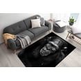 thumbnail image 1 of Stair Rugs, Office Rug, Old Monkey Poster Rugs, Indoor Rug, Old Monkey Rug, Animal Rug Non-Slip Carpet Rug, Animal Rug, Cute Rugs, Black Rug, 5.9'x9.2' - 180x280 cm, 1 of 8