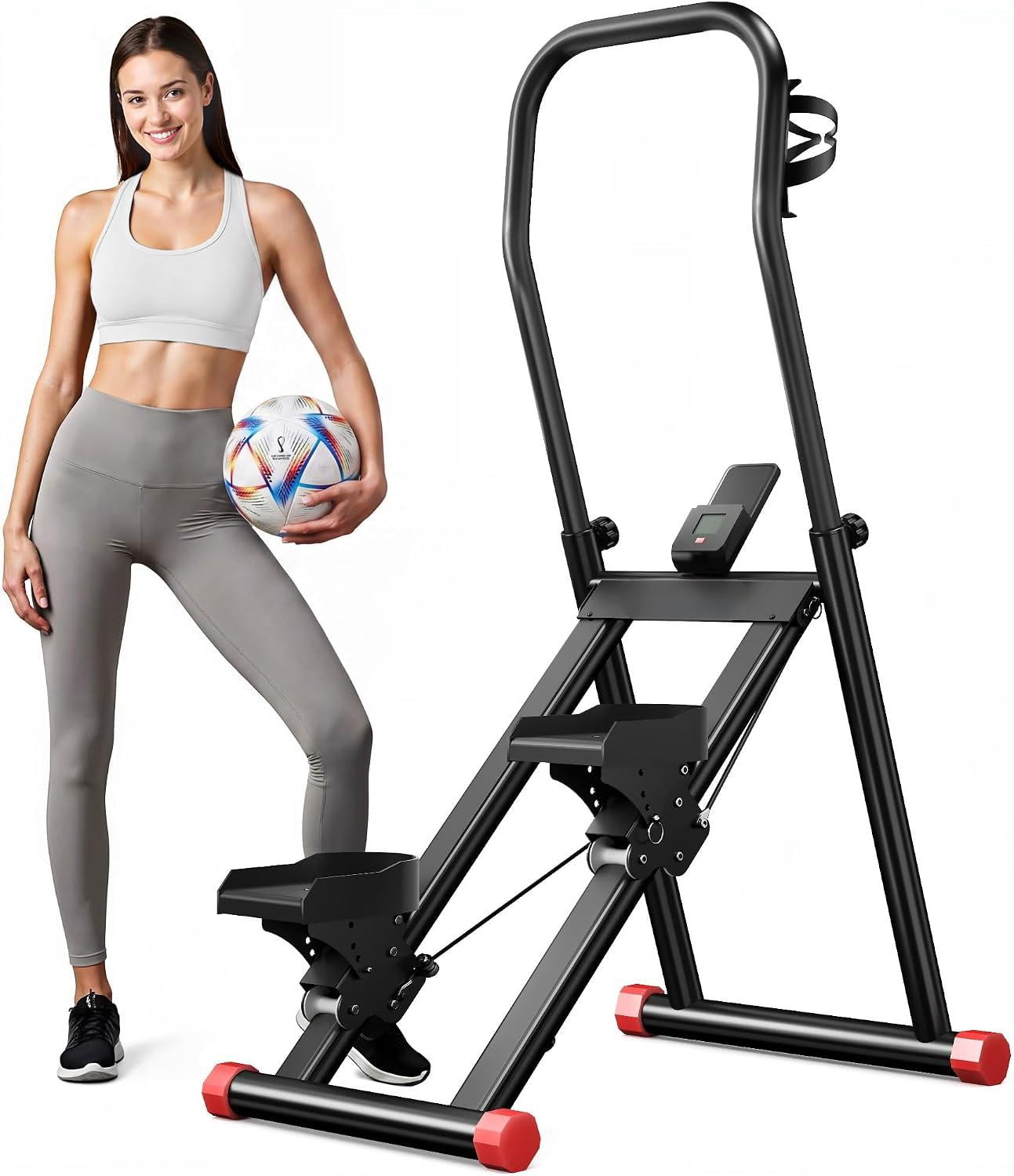 Forgemus, Stair Stepper Exercise Machine, Compact Folding, Black ...