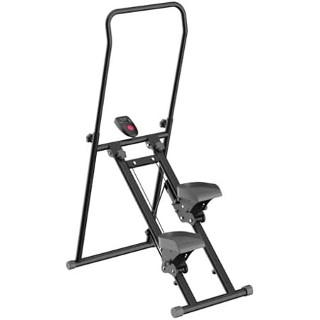 Stair Stepper for Home Exercise, Full Body Workout Vertical Climber with Adjustable Incline, 300LBS Capacity, Compact Folding Cardio Exercise Stair Climber with Extended Step Range LCD Monitor