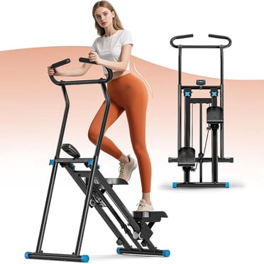 Vertical Climber Exercise Machine - Foldable Full Body Cardio Trainer 350lb Capacity