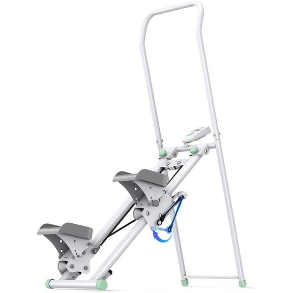 Stair Stepper for Home Gym Exercise, New Version Stairmaster for Full-Body Workout, Compact Folding Stair Climber with Extended Step Range, Adjustable Handlebar/Pedal