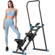 Stair Stepper for Home Gym Exercise, New Version Vertical Climber Machine for Full-Body Workout, Compact Folding Cardio Exercise Climber with Extended Step Range, Adjustable Handlebar & Pedals