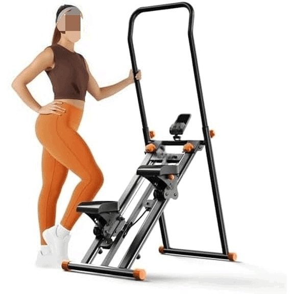 Stair Stepper for Home Gym Exercise Stairmaster for Full-Body Workout, Compact Folding Stair Climber with Extended Step Range, Adjustable Handlebar Pedal$$Sport & Recreation Other