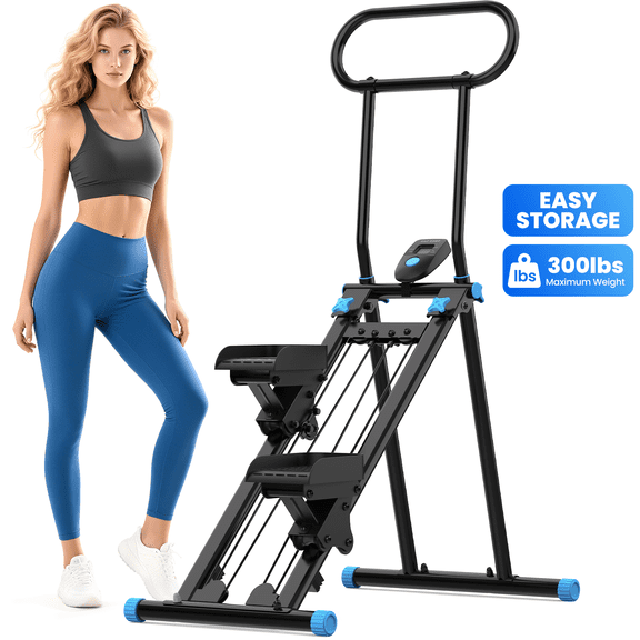 HXD-ERGO Stair Stepper for Home, Full-Body Exercise Stair Climber, Compact Foldable Step Machines Designed for Home Workouts & Small Spaces
