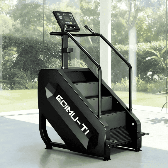 Stair Stepper Machine, 550Lbs Commercial Grade Stair Climber for Home with 15 Resistance Level and LED Screen, Stepmill Exercise Machine for Full Body Workouts, 24-164 Steps/Min
