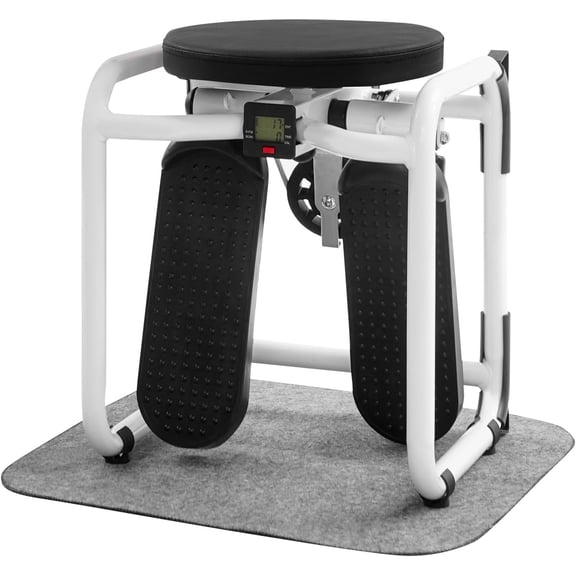Stair Stepper with Resistance Bands for Exercise at Home Portable Exercise Twist Stepper Machine with 360 Rotating Seat Cushion for Full Body Workout