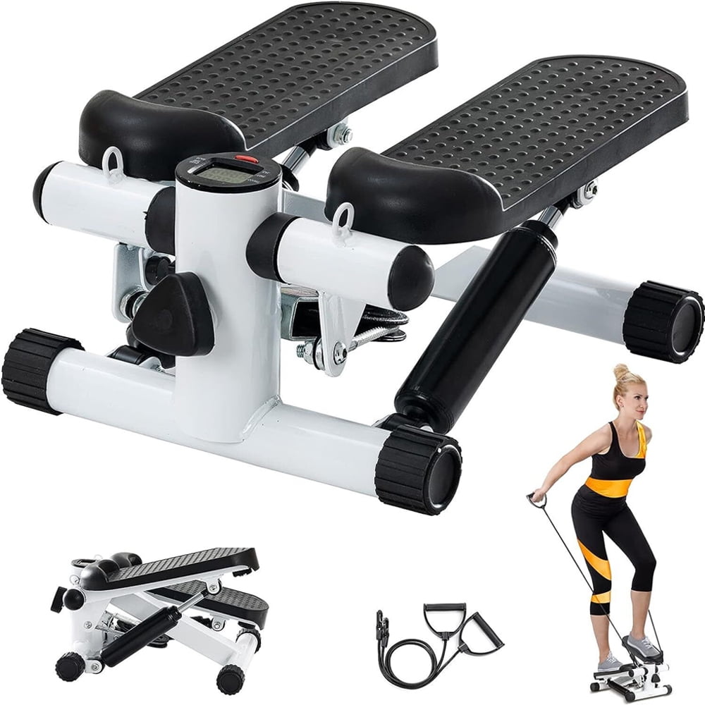Stair Stepper for Exercise, Mini Steppers with Resistance Band, Aerobic Fitness Stepper Exercise