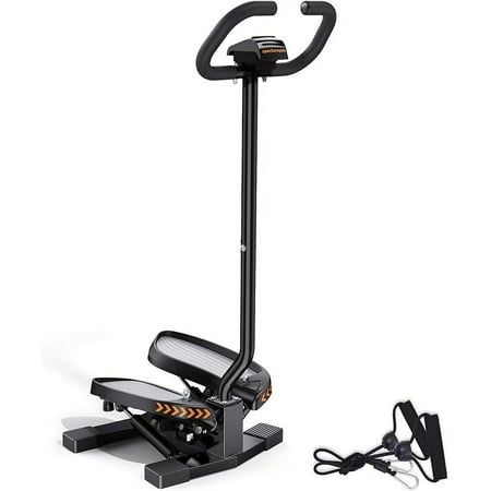 Stair Stepper for Exercises-Twist/Mini Stepper with Resistance Bands and 330lbs Weight Capacity