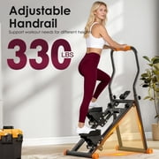 Stair Stepper for Home, Full-Body Exercise Stair Climber, Compact Foldable Step Machines Designed for Home Workouts & Small Spaces,Black