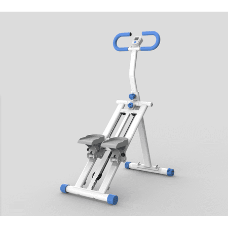 Stair Stepper with resistance Home-Upgrade Vertical Climber Workout Machine for Full-Body Exercise Climber Fitness Equipment with Stable Frame Adjustable Handlebar-Blue