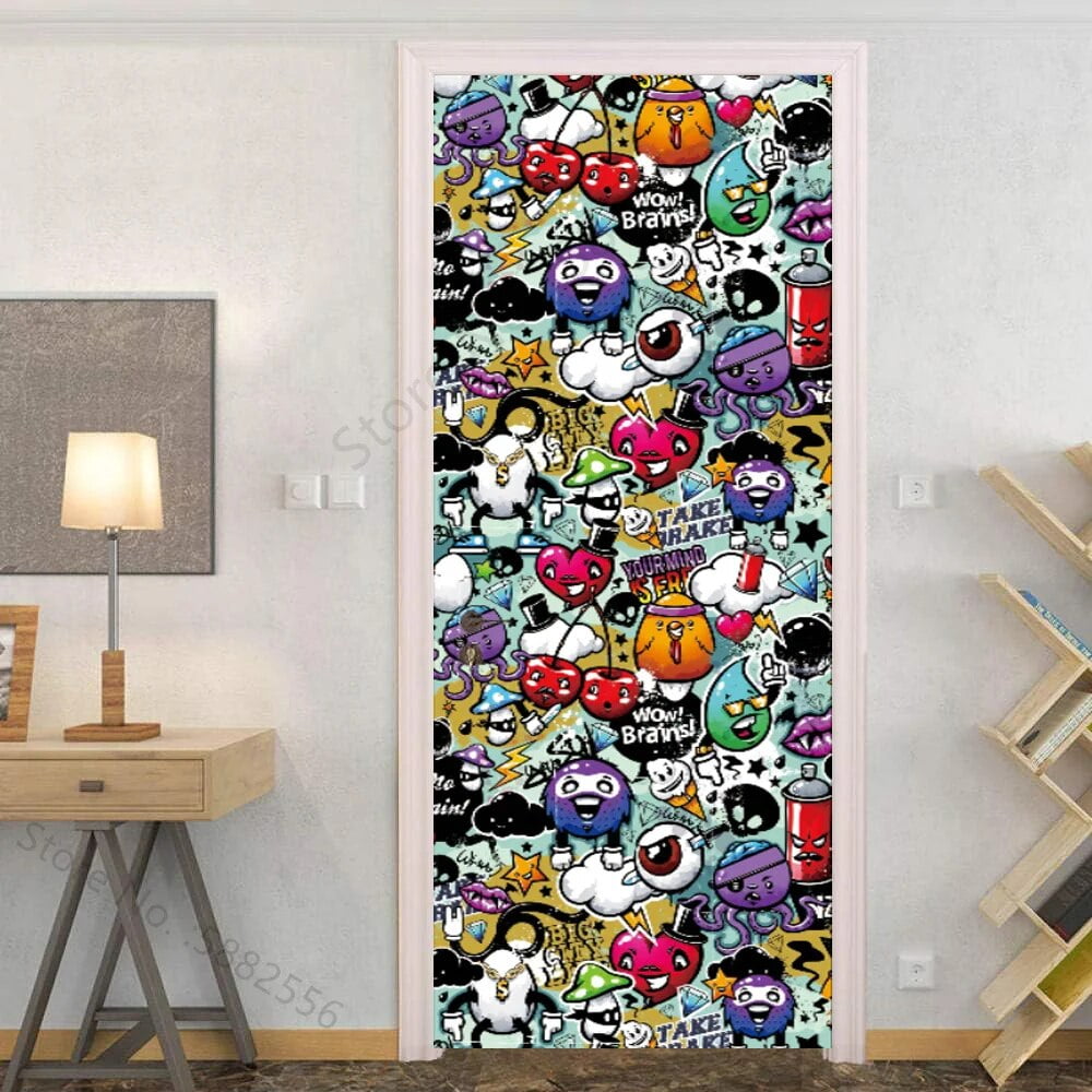 Stair Stickers For Home Door Decoration Aesthetic Holder Poster Self