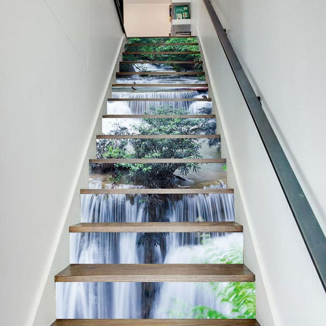 Stair Stickers Waterfall wall stickers stairs stair rooms stair