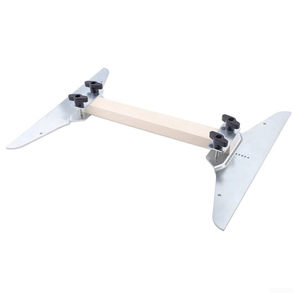 Stair Tread Gauge Template Tool, Steel Measuring Tool for Accurate Stair and Shelf Cuts, Adjustable Layout Gauge