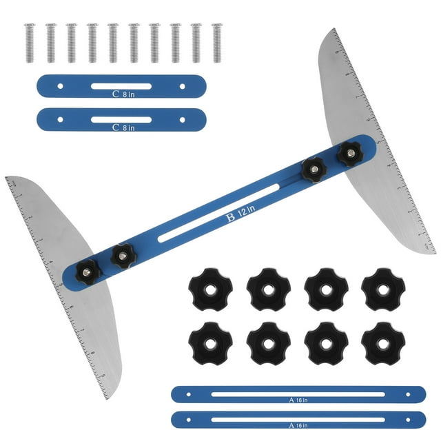 Stair Tread Template Tool Adjustable Metal Measuring Stair Tool High