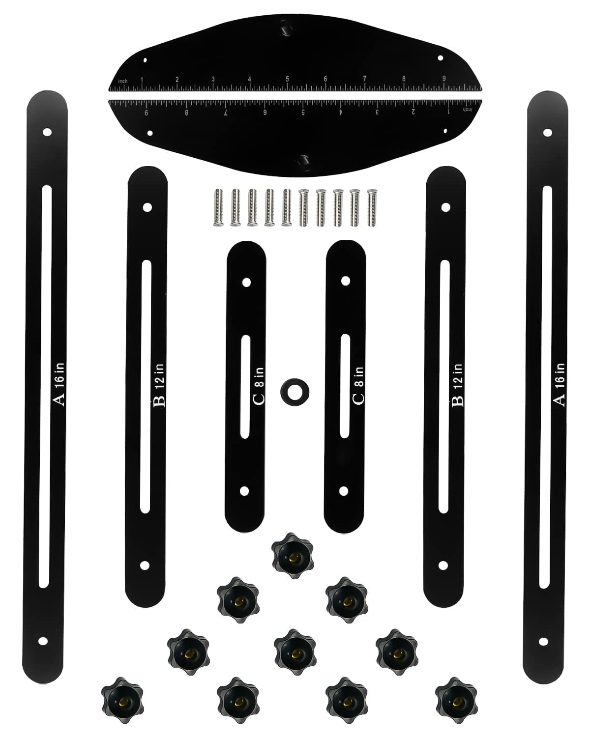 Adjustable Stair Tread Template Tool – Aluminum Jig For Stair Building & Trim Work