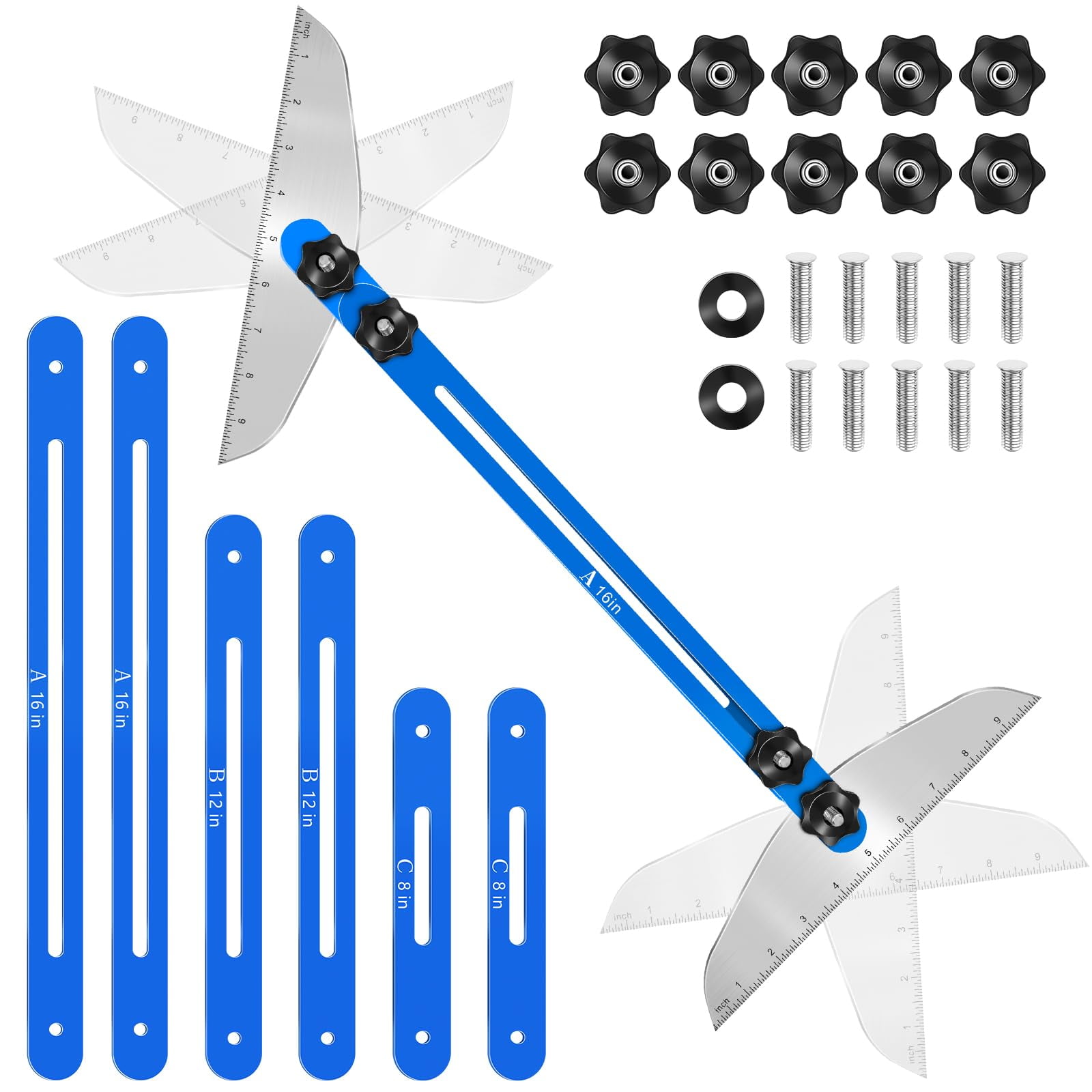 Stair Tread Template Tool, Stair Jig, Stair Gauge Set, Solid Stair