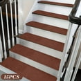 thumbnail image 1 of Stair Treads Carpet 15PCS Plush Non Slip Stair Mats Soft Runner Rug Large Size Easy Install Washable Indoor Protection for Home Pets and Family Safety, 1 of 7