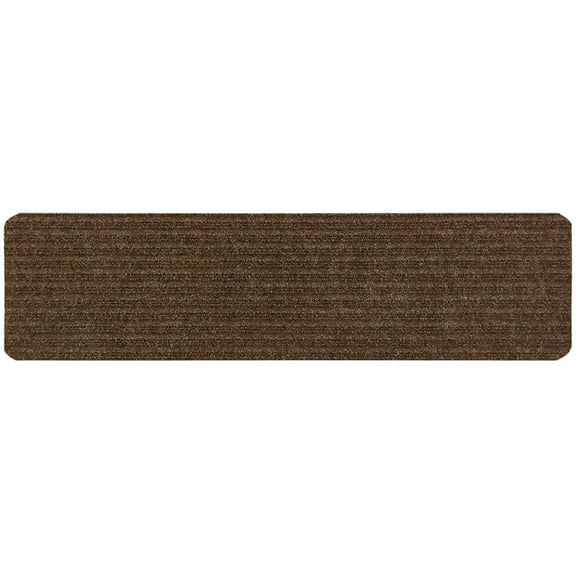 Stair Treads Collection Set of 7 Indoor Skid Slip Resistant Carpet Stair Tread Treads (8 inch x 30 inch) (Brown, Set of 7)