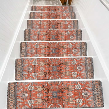 Stair Treads Non Slip Carpet Stair Treads for Wooden Steps 4 PCS 8"x30"