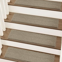 Stair Treads Non-Slip Carpet Stair Treads for Wooden Steps, Indoor Stair-Runner Rugs for Kids Elders & Pets 28"x9" (15Pc, Beige)