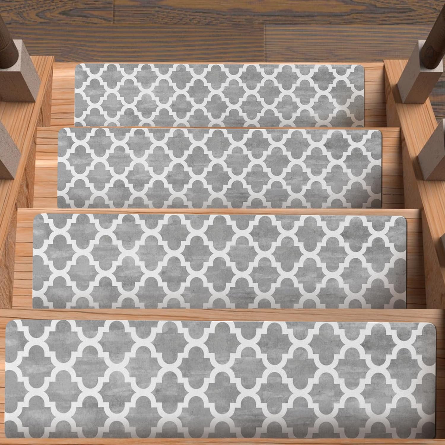Carpet Stair Treads * – Non-Slip Stair Rug Treads for Steps, Plush Carpet Treads for Stairs, Reusable Washable Stair Step Carpet Treads, Safety Carpet on Stair Treads for Elders & Pets * & Stick...