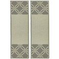 thumbnail image 1 of Stair Treads Skid Slip Resistant Backing Indoor Carpet Stair Treads Lattice Border Moroccan Design 8 ½ inch x 26 ¼ inch (Set of 2, Grey), 1 of 5