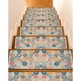 thumbnail image 1 of Stair Treads for Wooden Steps,Boho Morocco Peel and Stick Stair Treads with Adhesive,Retro Farmhouse Ethnic Neutral Aesthetic Non Slip Indoor Stairs Runner Rugs Mats for Elders Dogs 8"x30" 10PCS, 1 of 7