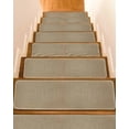 thumbnail image 1 of Stair Treads for Wooden Steps, Brown Farmhouse Peel and Stick Stair Treads with Adhesive, Vintage Country Monochrome Textured Non Slip Indoor Stairs Runner Rugs Mats for Elders Dogs 8"x30"10PCS, 1 of 7