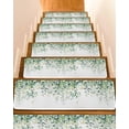 thumbnail image 1 of Stair Treads for Wooden Steps, Eucalyptus Leaves Peel and Stick Stair Treads with Reusable Adhesive, Summer Botanical Spring Green Non Slip Indoor Stairs Runner Rugs Mats for Elders Dogs 8"x30" 4PCS, 1 of 7