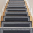 thumbnail image 1 of Stair Treads for Wooden Steps Indoor, 15 Pack 8" X 30" Stair Treads Non Slip with Reusable Adhesive Backing, Non-Skid Carpet Stair Runners for Kids Elders and Pets, 1 of 11