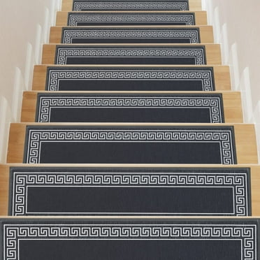 Stair Treads for Wooden Steps Indoor, 15 Pack 8" X 30" Stair Treads Non Slip with Reusable Adhesive Backing, Non-Skid Carpet Stair Runners for Kids Elders and Pets
