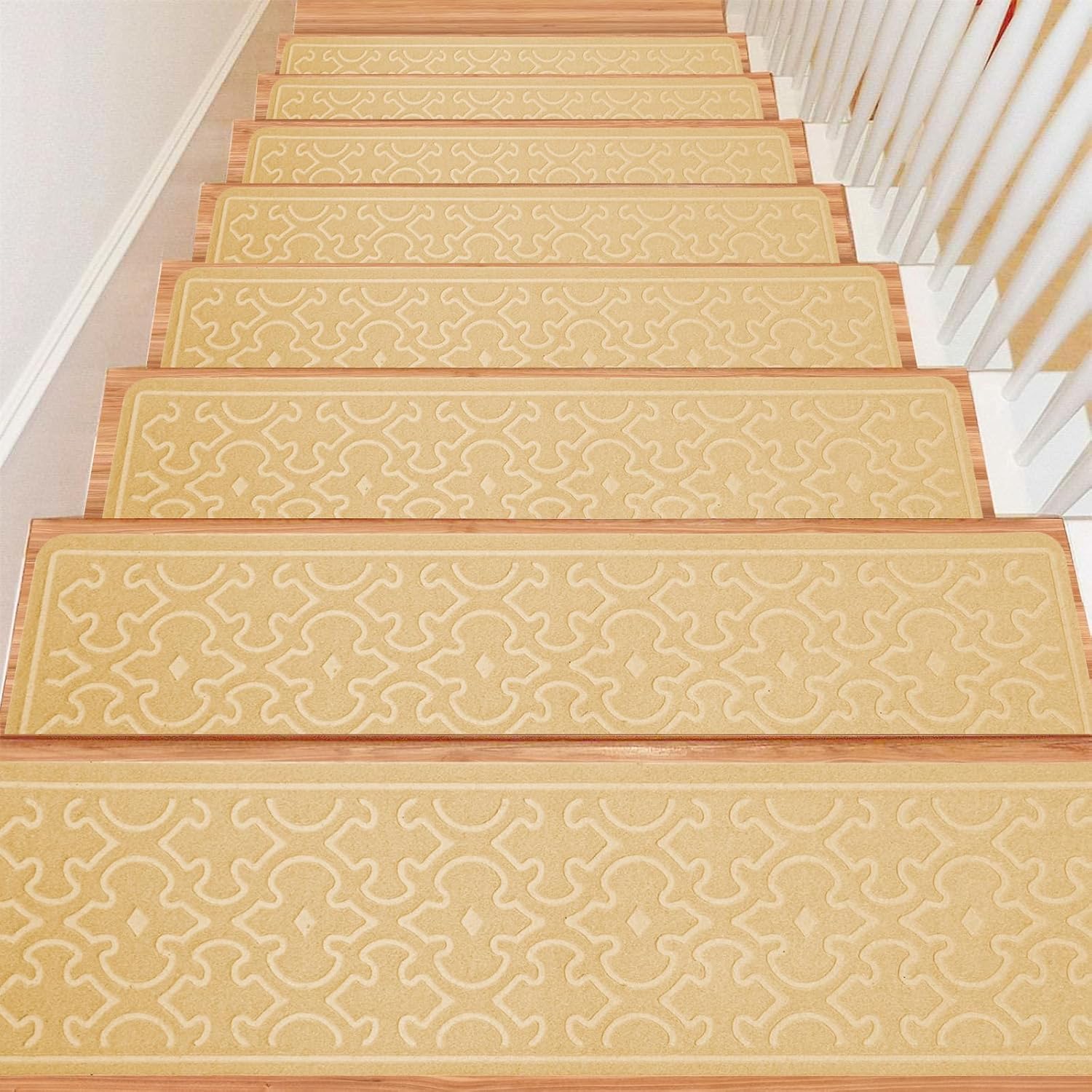 Stair Treads for Wooden Steps Indoor,8