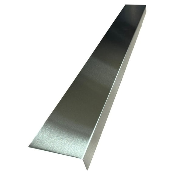 Stair and Window Sill Nosing/Ledge Guard Protectors (1" x 3" 2 Pcs Per Order) Aluminum Tread Plate, Copper, Stainless Steel Stair/Window Edging (Stainless Steel, 30")