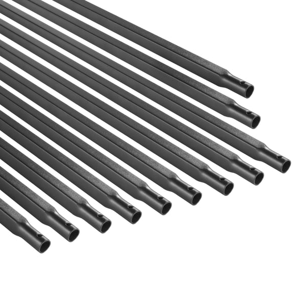 Staircase Balusters 11 Pack 44 Inch Carbon Steel Square Metal Spindle Railing Matte Black for Indoor Stairs Deck