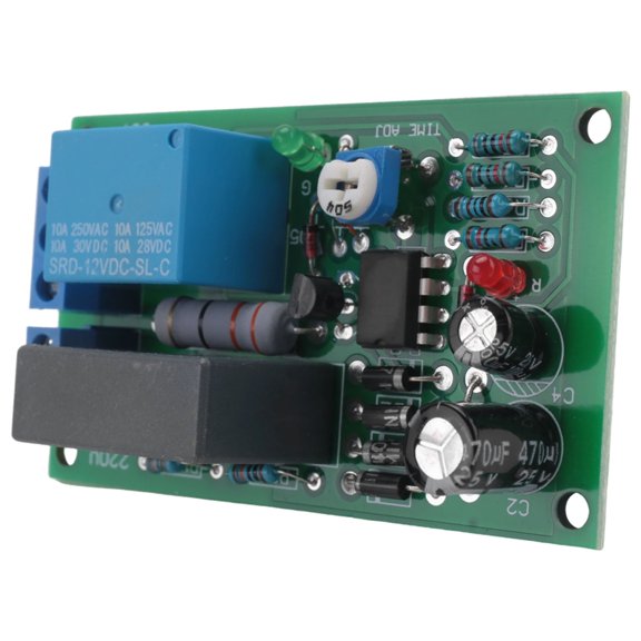 Staircase & Corridor Timer Module, 220V Relay Board 65x38mm 10A, 1-60s Delay, No Extra Power Needed