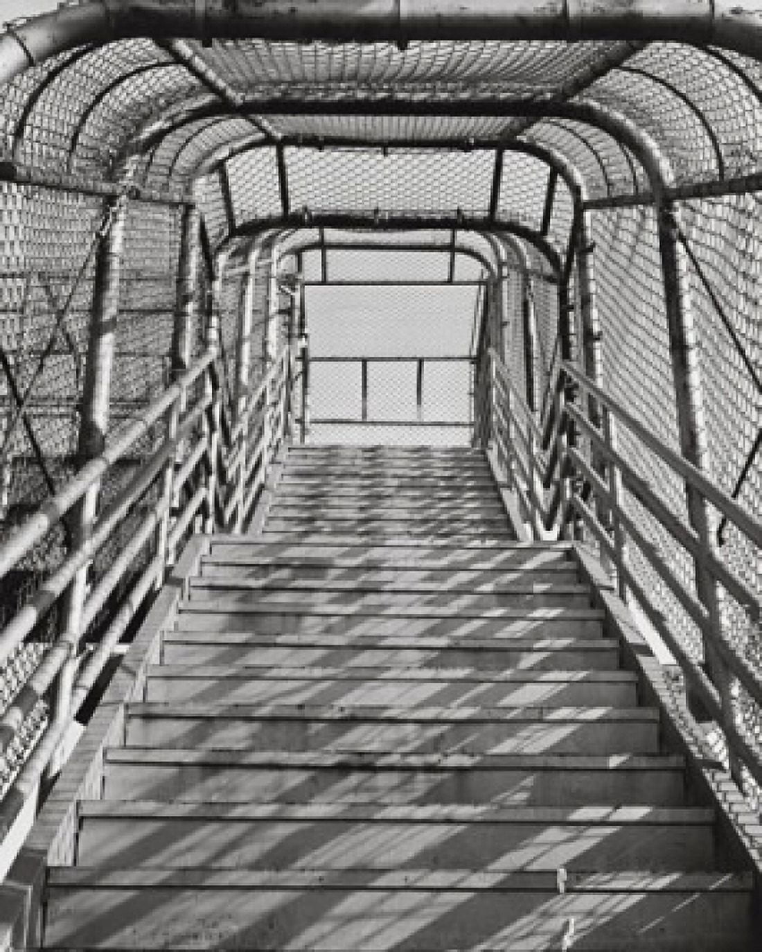 Staircase covered with a metal frame Canvas Art - (24 x 36)