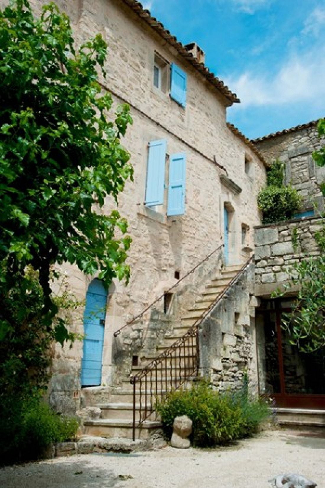 Staircase of an old house Lacoste Vaucluse Provence-Alpes-Cote dAzur France Canvas Art - Panoramic Images (24 x 36)